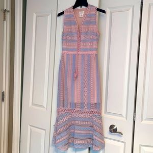 Crochet midi dress